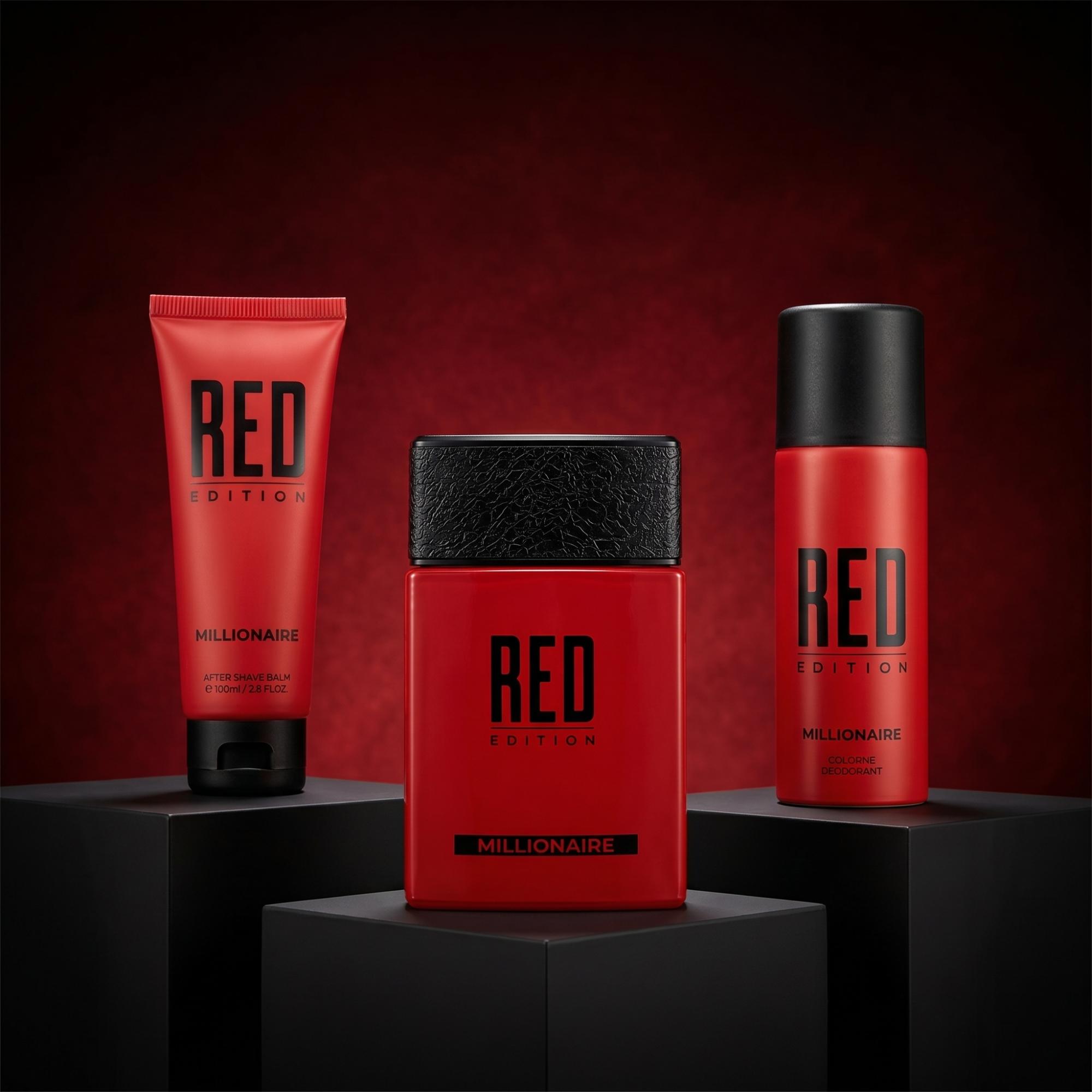 Set Red Edition 95ml + Desodorante Spray 150ml +After Shave 100ml